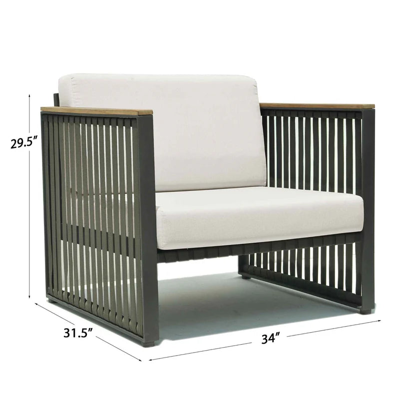 Horizon 5-Piece Seating Set with Sunbrella Cushions