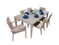 Panama Jack Austin 7-Piece Rectangular Dining Set with Cushions